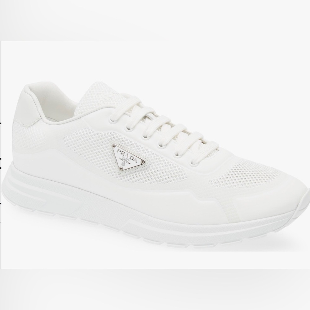 Prada Prax Sneaker Shoes New NIB Bianco White 2EE437 1ABK F0009 Women’s